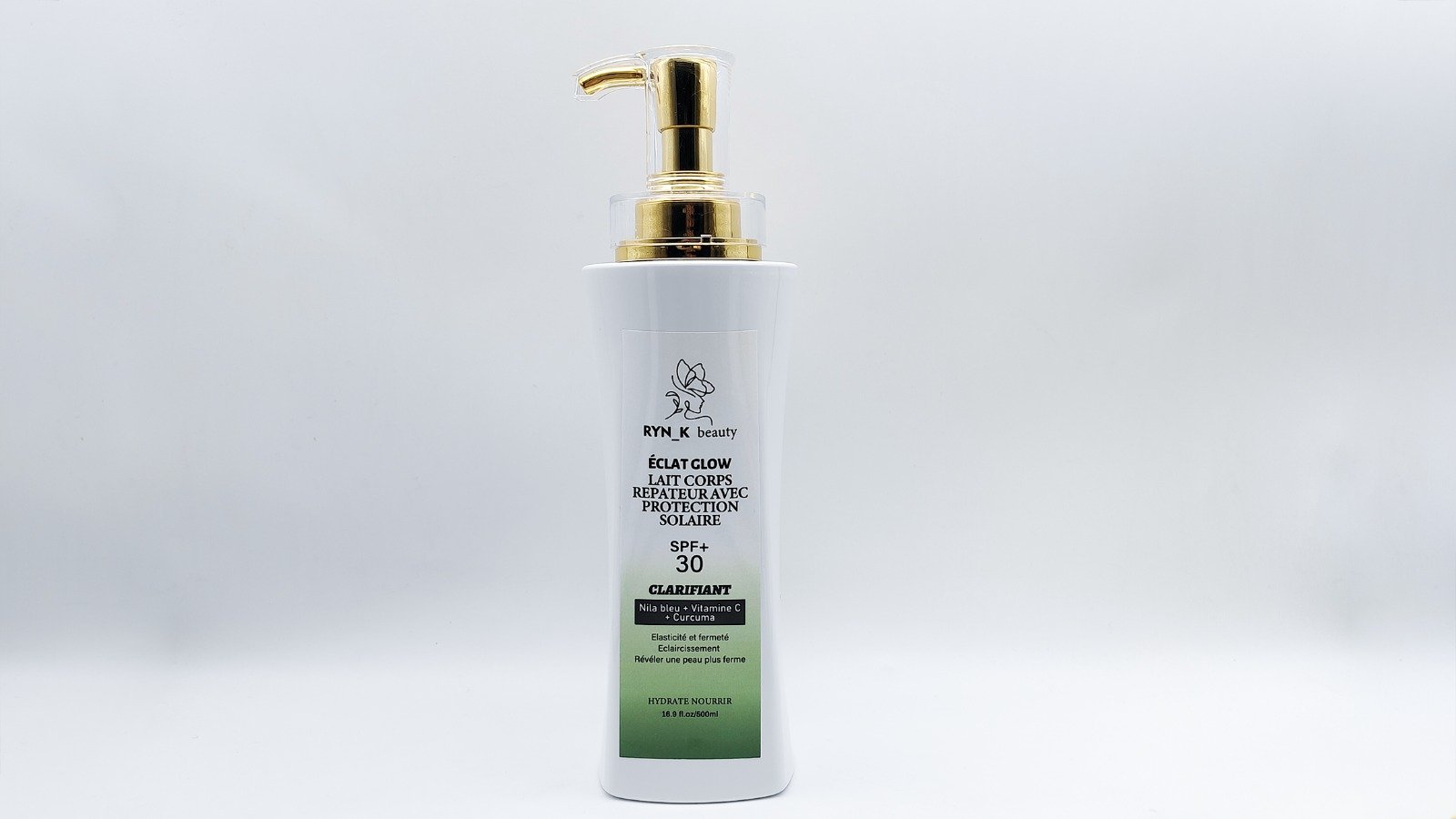 Eclat Glow Lait Corps Réparateur avec Protection Solaire (500ml)