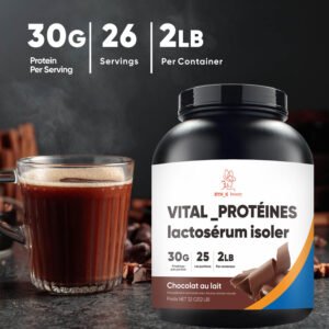 Vital_Protéines lactosérum isoler chocolat au lait