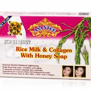 ASANTEE RICE MILK & COLLAGEN WITH HONEY SOAP
