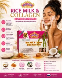 ASANTEE RICE MILK & COLLAGEN WITH HONEY SOAP
